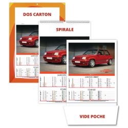 Calendrier personnalisable fabriqué en France 6 feuillets Gilles