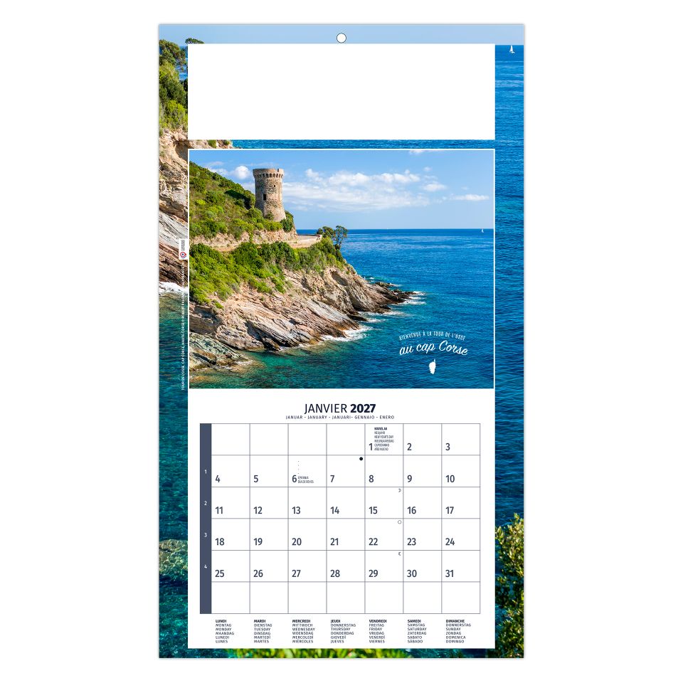 Calendrier personnalisable fabriqué en France 1 Vue Luc