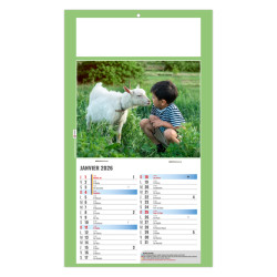 Calendrier personnalisable fabriqué en France 1 Vue Rémi