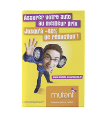 Porte carte grise publicitaire 3 volets