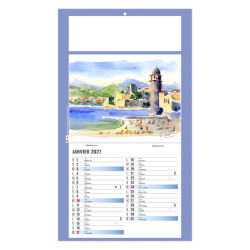 Calendrier personnalisable fabriqué en France 1 Vue Émilie