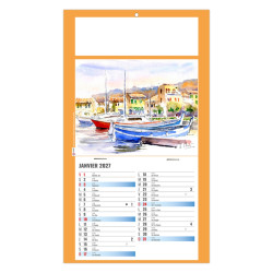 Calendrier personnalisable fabriqué en France 1 Vue Émilie