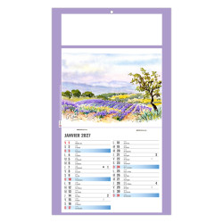Calendrier personnalisable fabriqué en France 1 Vue Émilie