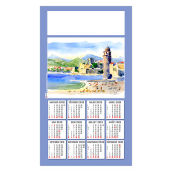 Calendrier personnalisable fabriqué en France 1 Vue Émilie