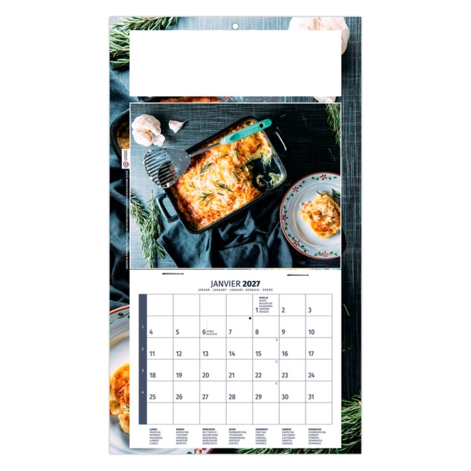 Calendrier personnalisable fabriqué en France 1 Vue Nicolas