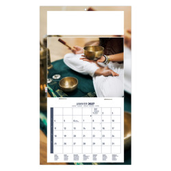 Calendrier personnalisable fabriqué en France 1 Vue Méditation