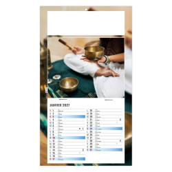 Calendrier personnalisable fabriqué en France 1 Vue Méditation