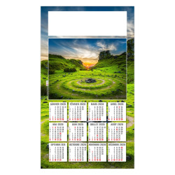 Calendrier personnalisable fabriqué en France 1 Vue Méditation