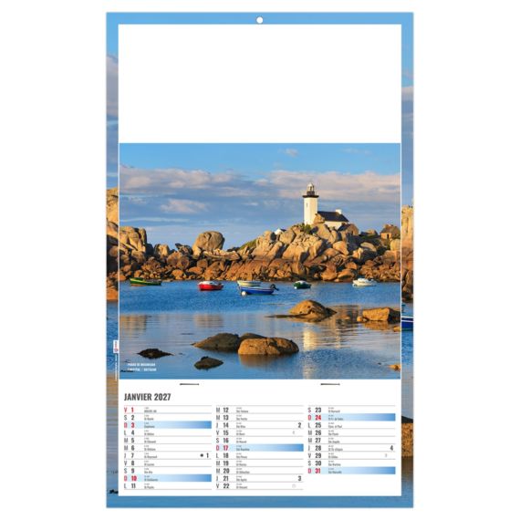 Calendrier personnalisable fabriqué en France 1 Vue Sam