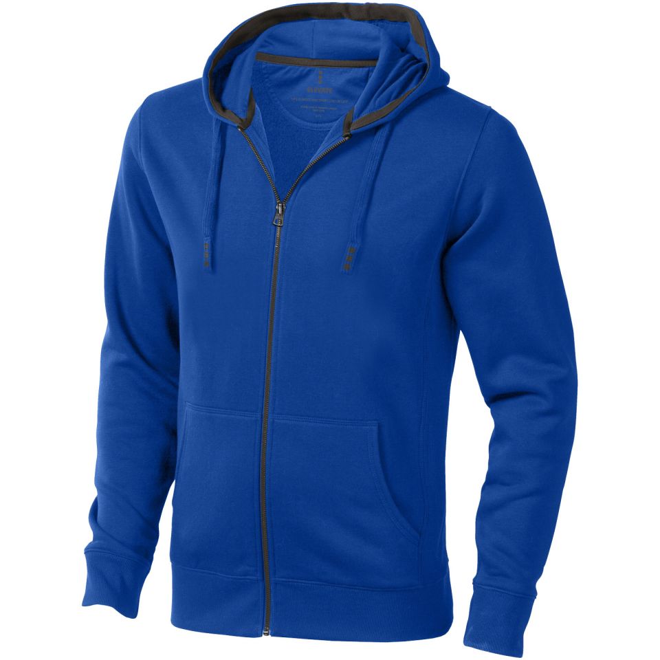 Sweater publicitaire capuche full zip Arora Elevate 300 g/m2