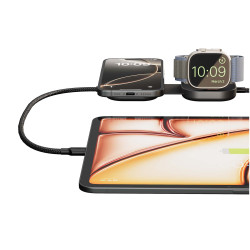 Câble publicitaire de charge USB-C 3-en-1 de 140 W Zens Pro 3