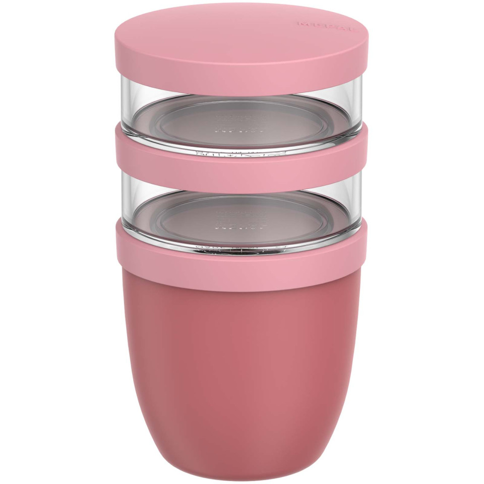 Pot publicitaire repas Mepal Ellipse isotherme 3 pièces de 500 ml + 2 x 200 ml