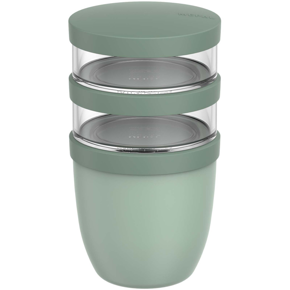 Pot publicitaire repas Mepal Ellipse isotherme 3 pièces de 500 ml + 2 x 200 ml