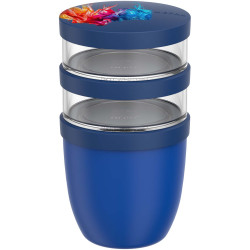 Pot publicitaire repas Mepal Ellipse isotherme 3 pièces de 500 ml + 2 x 200 ml