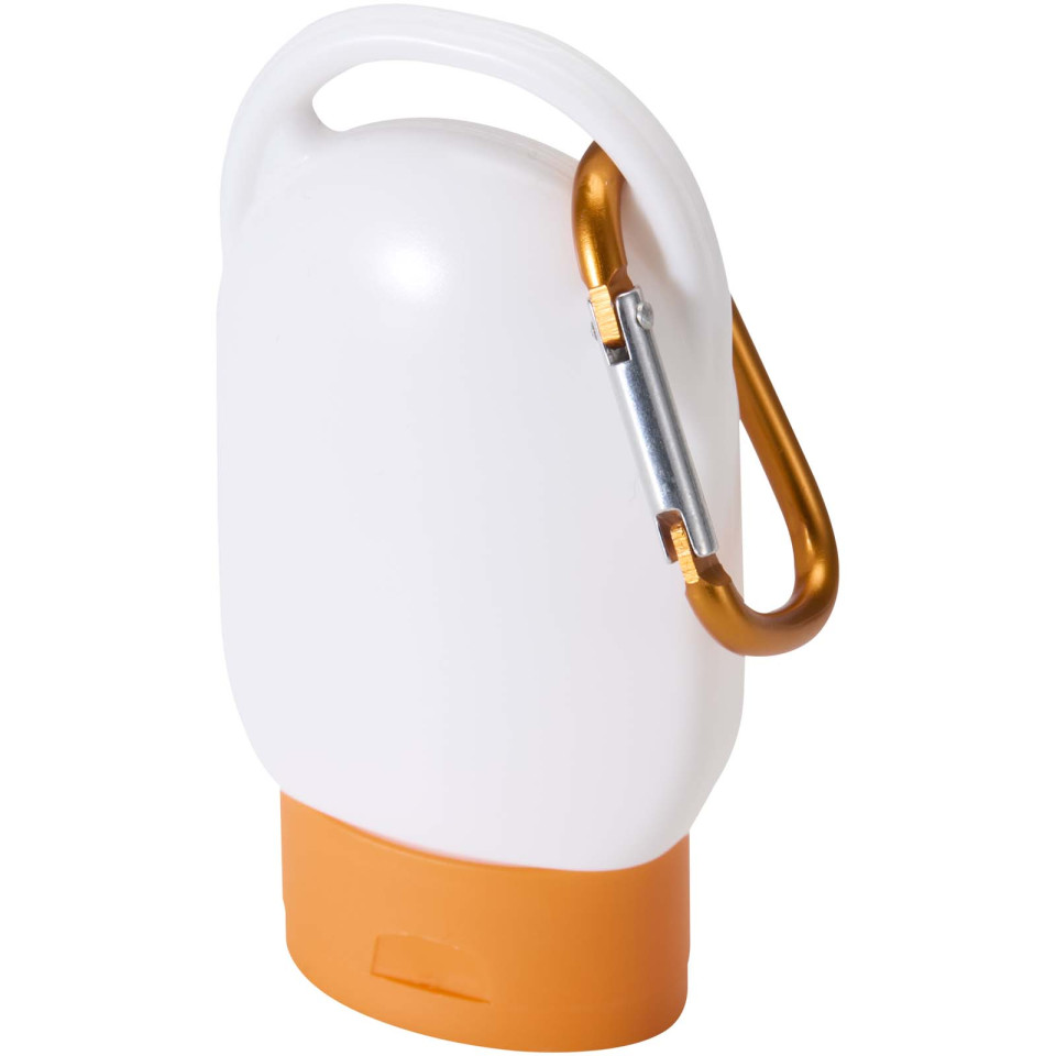 Crème publicitaire solaire SPF 30 Rosie avec mousqueton