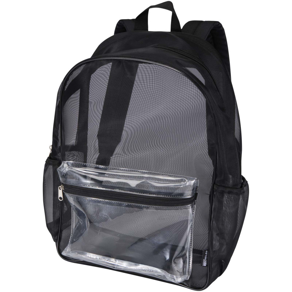 Sac publicitaire à dos en matériaux recyclés certifiés GRS Mesh de 18 L