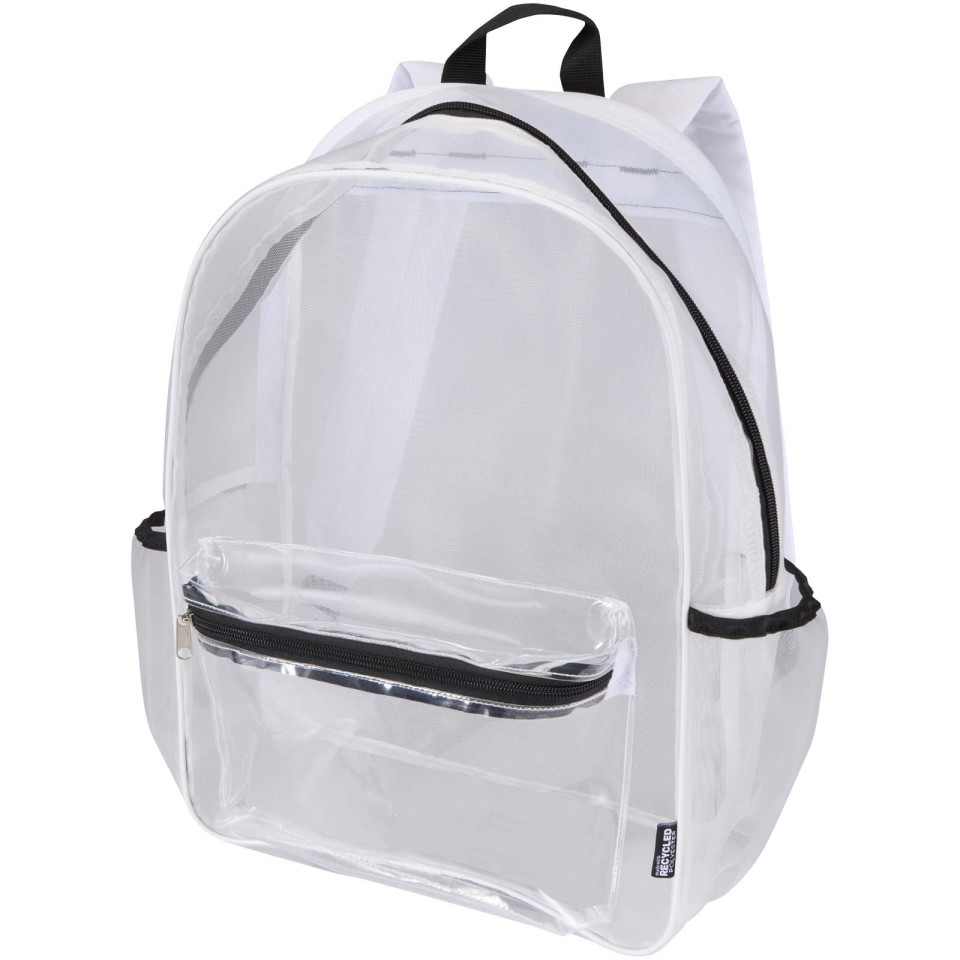 Sac publicitaire à dos en matériaux recyclés certifiés GRS Mesh de 18 L