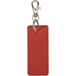 Porte-clés publicitaire rectangulaire à breloques en matériaux recyclés certifié GRS Resi Plus