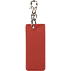 Porte-clés publicitaire rectangulaire à breloques en matériaux recyclés certifié GRS Resi Plus