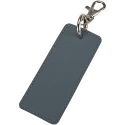 Porte-clés publicitaire rectangulaire à breloques en matériaux recyclés certifié GRS Resi Plus