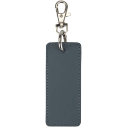 Porte-clés publicitaire rectangulaire à breloques en matériaux recyclés certifié GRS Resi Plus