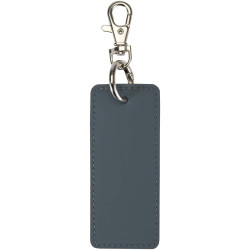 Porte-clés publicitaire rectangulaire à breloques en matériaux recyclés certifié GRS Resi Plus