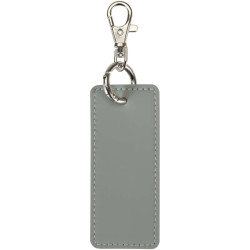Porte-clés publicitaire rectangulaire à breloques en matériaux recyclés certifié GRS Resi Plus