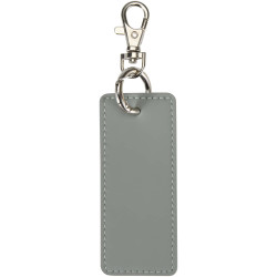 Porte-clés publicitaire rectangulaire à breloques en matériaux recyclés certifié GRS Resi Plus
