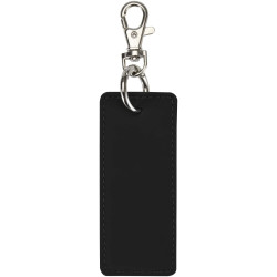 Porte-clés publicitaire rectangulaire à breloques en matériaux recyclés certifié GRS Resi Plus