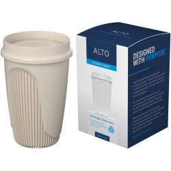 Gobelet publicitaire Alto POP de 350 ml avec couvercle 360°