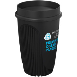 Gobelet publicitaire Alto POP de 350 ml avec couvercle 360°