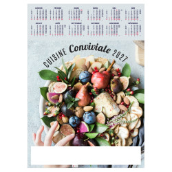 Poster publicitaire fabriqué en France Saveurs 500x700 mm