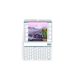 Calendrier personnalisable fabriqué en France Eau 2 en 1