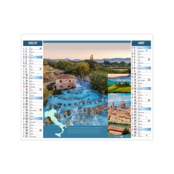 Calendrier personnalisable fabriqué en France Eau 2 en 1