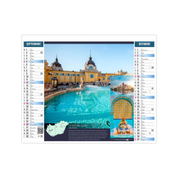 Calendrier personnalisable fabriqué en France Eau 2 en 1