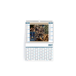 Calendrier personnalisé fabriqué en France 2 en 1 Bouquet