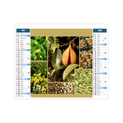 Calendrier personnalisé fabriqué en France 2 en 1 Bouquet