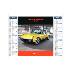 Calendriers personnalisables fabriqués en France 6 feuillets Design car 2 en 1
