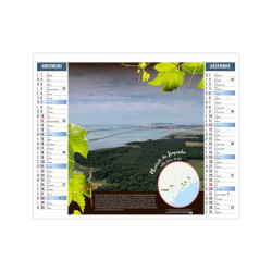Calendrier personnalisable fabriqué en France Terroir 2 en 1