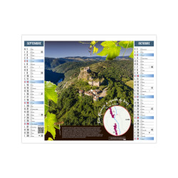 Calendrier personnalisable fabriqué en France Terroir 2 en 1