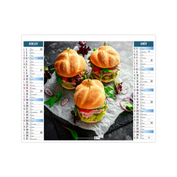 Calendrier personnalisable fabriqué en France 2 en 1 Fooding