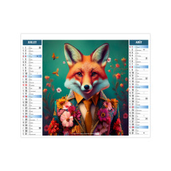 Calendrier planning personnalisable France 2 en 1 Urbain