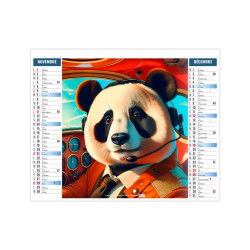 Calendrier planning personnalisable France 2 en 1 Urbain