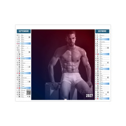 Calendrier publicitaire fabriqué en France 2 en 1 Fatal 6 feuillets