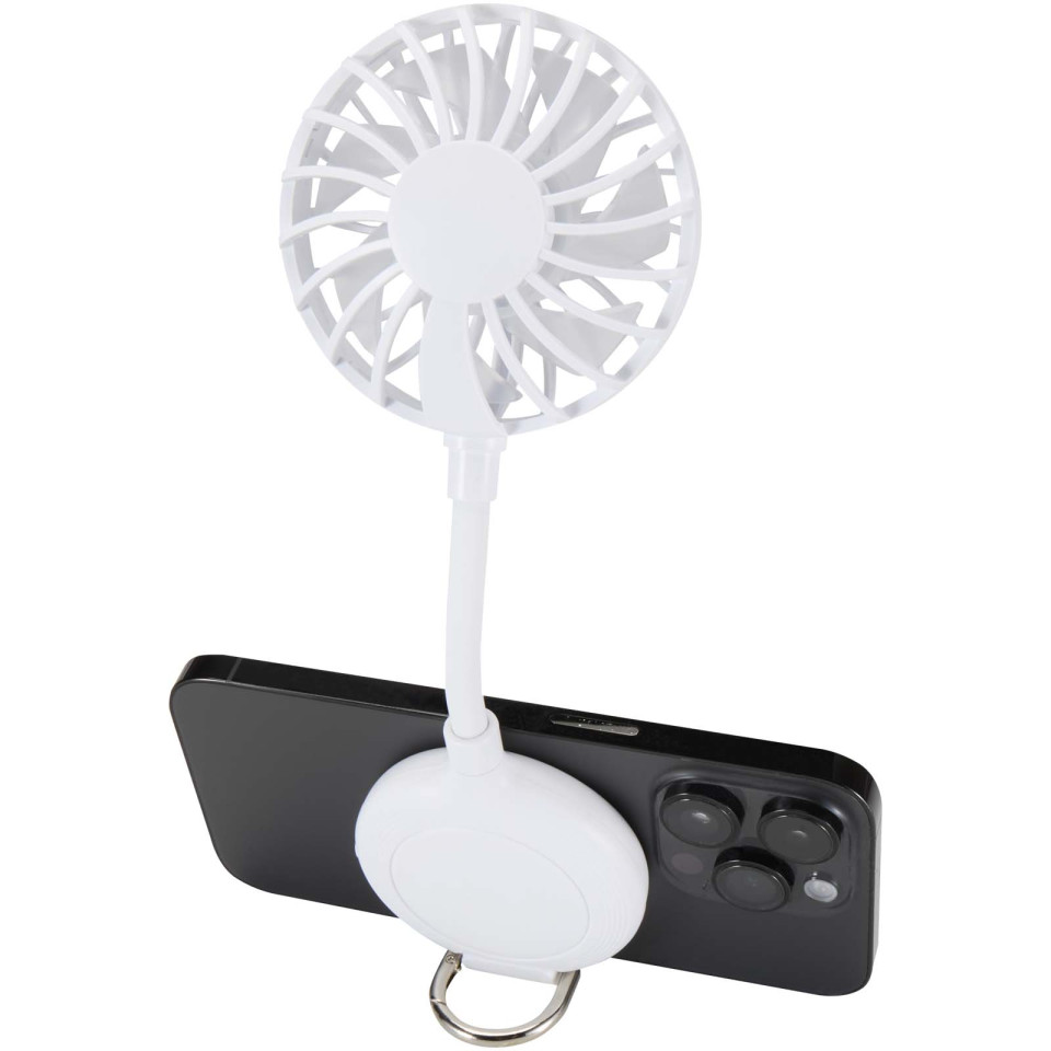 Ventilateur publicitaire portable magnétique en plastique recyclé Ventio