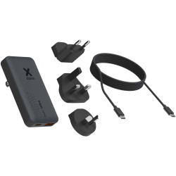 Chargeur publicitaire de voyage rapide 65 W avec câble et étui de voyage Xtorm