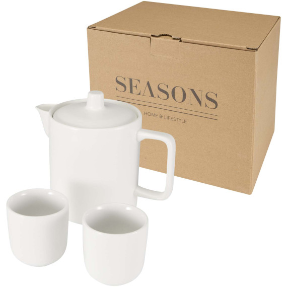 Service à thé publicitaire avec théière et tasses Suki