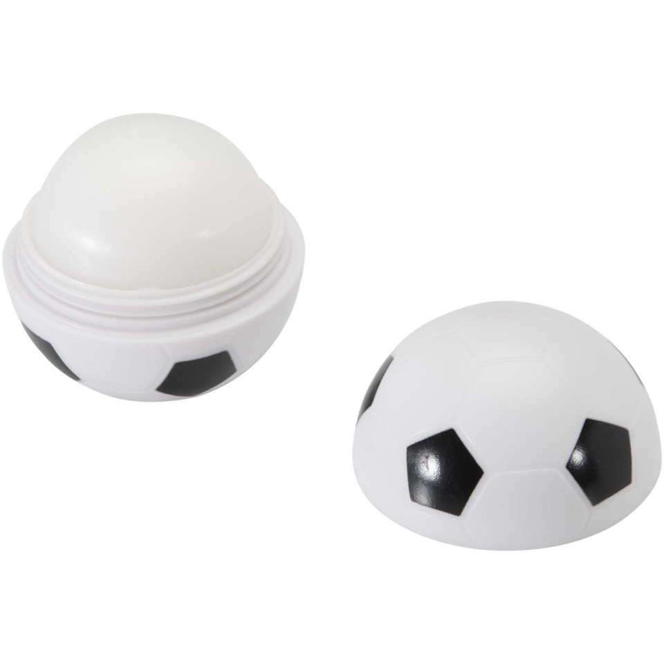 Baume publicitaire à lèvres vanille en forme de ballon de football Zuri avec FPS 15