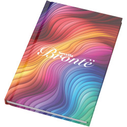 Carnet publicitaire A5 à couverture rigide et brillante Novella Brontë avec 100 feuilles