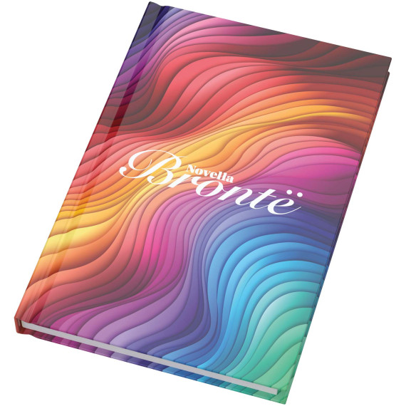 Carnet publicitaire A5 à couverture rigide et brillante Novella Brontë avec 100 feuilles
